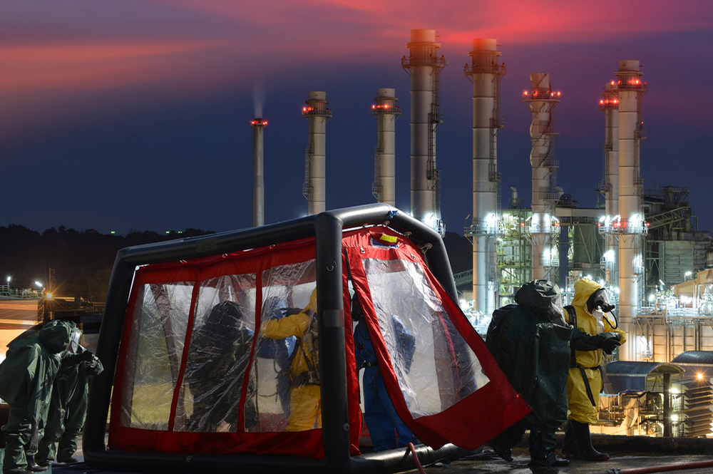 Decontamination at refinery